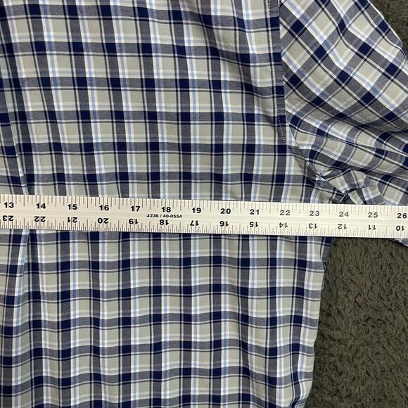 Vineyard Vines Shirt Mens Large Blue Plaid Performance Classic Fit Tucker - Picture 9 of 12